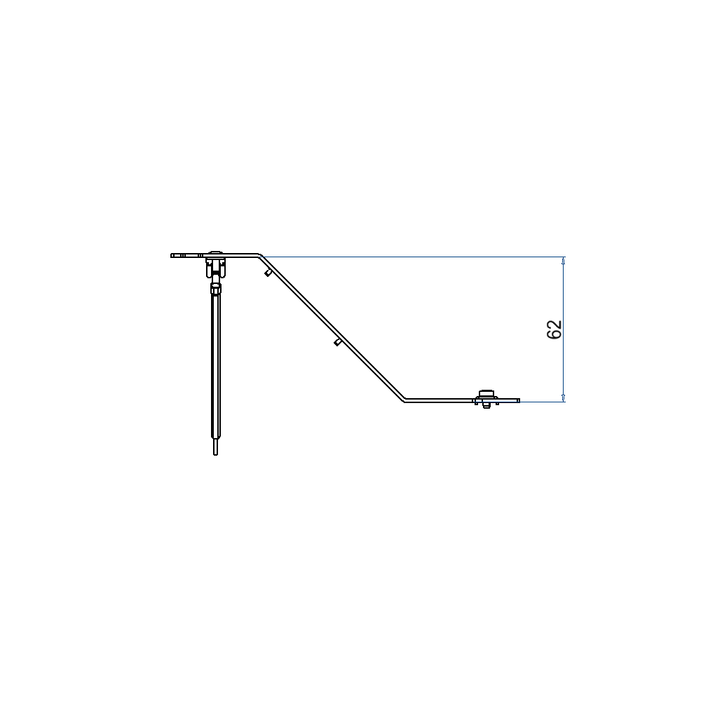 Steckdoseneinsatz für 3Stk. 45x45 und 4Stk. MH Ausschnitte