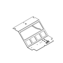 Steckdoseneinsatz für 3Stk. 45x45 und 4Stk. MH Ausschnitte