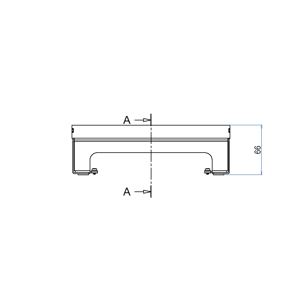 Unterflur-Bodendose UBD 210 small aus Chromstahl inkl. belegtem Blinddeckel