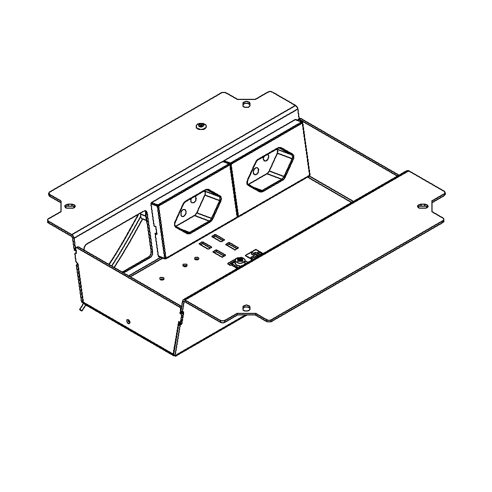 Steckdoseneinsatz für 3+2 FLF inkl. 1xT13, weiss und 1xT13, schwarz