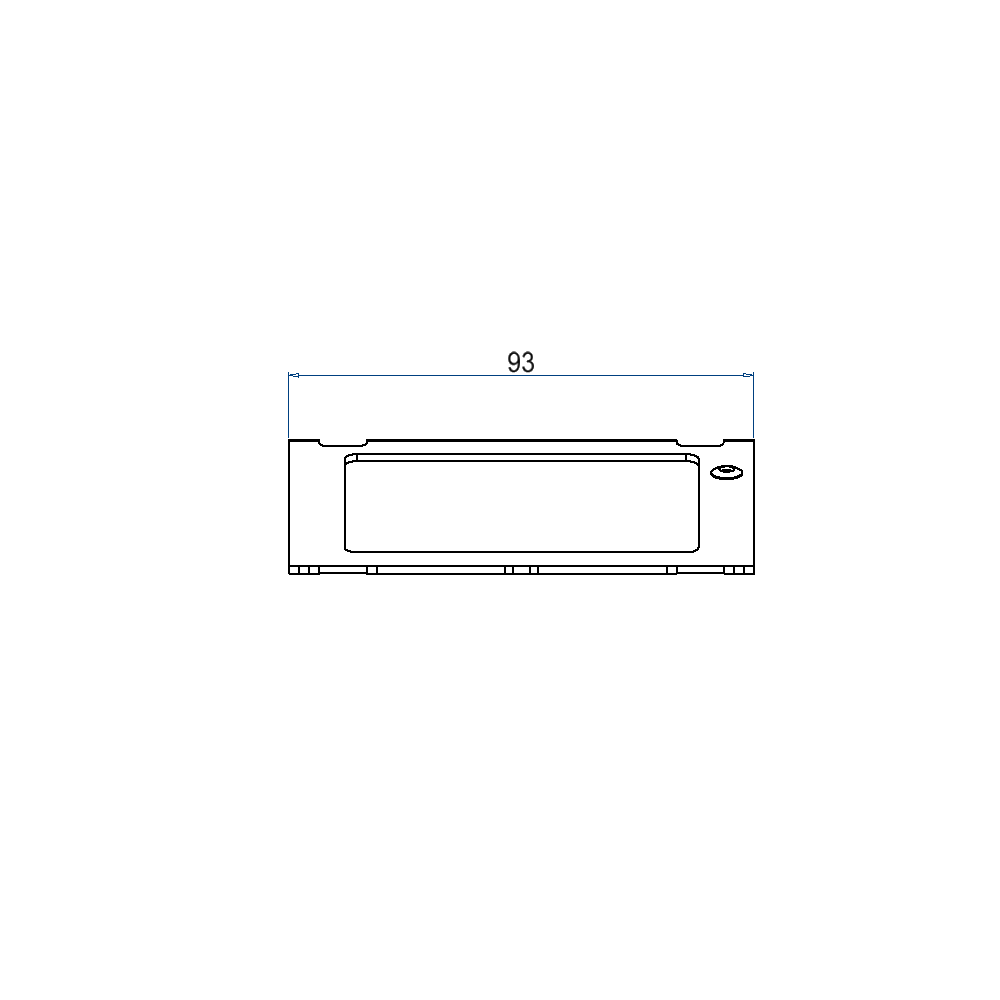 Steckdoseneinsatz für 2x FLF, leer