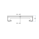 Unterflur-Bodendose UBD 260 aus Chromstahl inkl. Blinddeckel, flach (SVZ), 5mm Vertiefung