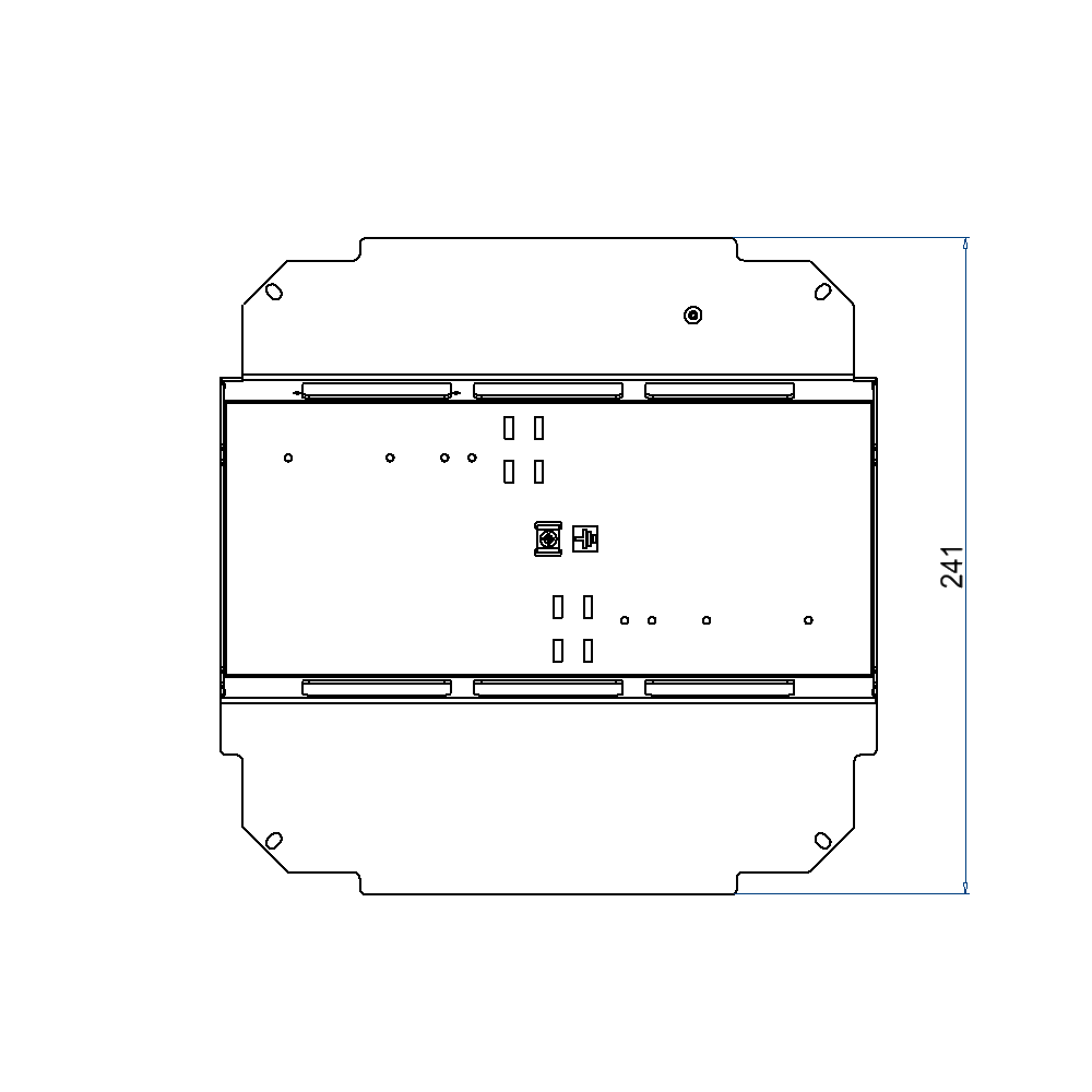 Steckdoseneinsatz für 2x3 FLF inkl. Erddraht, leer