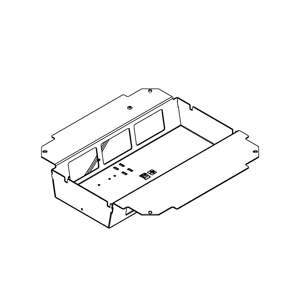 Steckdoseneinsatz für 2x3 FLF inkl. Erddraht, leer