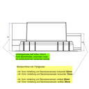 Kunststoff-Einbaubox, schwarz, zu UBD 260, oben: 270x270mm, unten: 420x420mm, H: 192mm