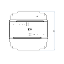 Steckdoseneinsatz mit 2x4Stk. 45x45 Ausschnitte