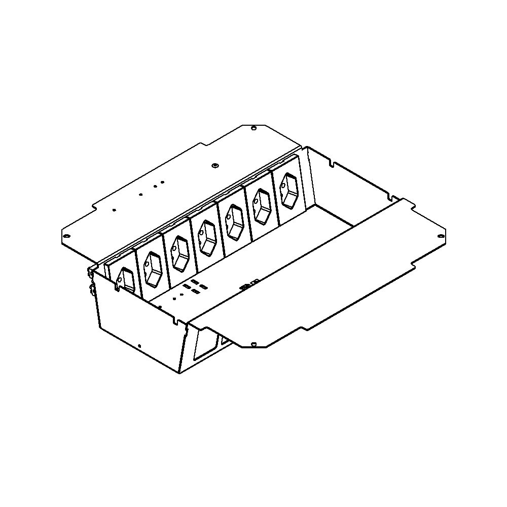 Steckdoseneinsatz für 2x7 FLF inkl. 7x 1xT13, weiss