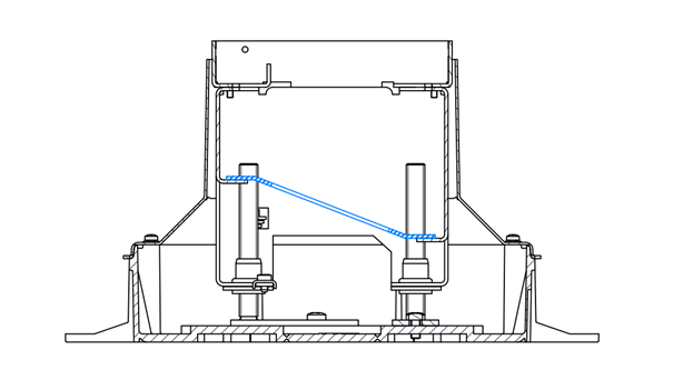 Steckdoseneinsatz für 2x FLF, inkl. 1x 3xT13/s weiss