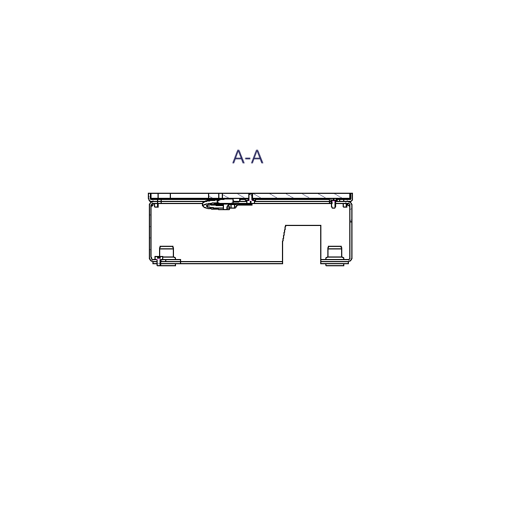 Unterflur-Bodendose UBD 160 small aus Chromstahl inkl. belegtem Deckel, ohne Schutzkante mit Ausschnitt aus 4mm SVZ