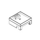 Schwerlast-Unterflur-Bodendose UBD 160 small aus Chromstahl inkl. Deckel mit 4mm Verstärkungsplatte, 16mm Vertiefung und 1 Bürstenauslass