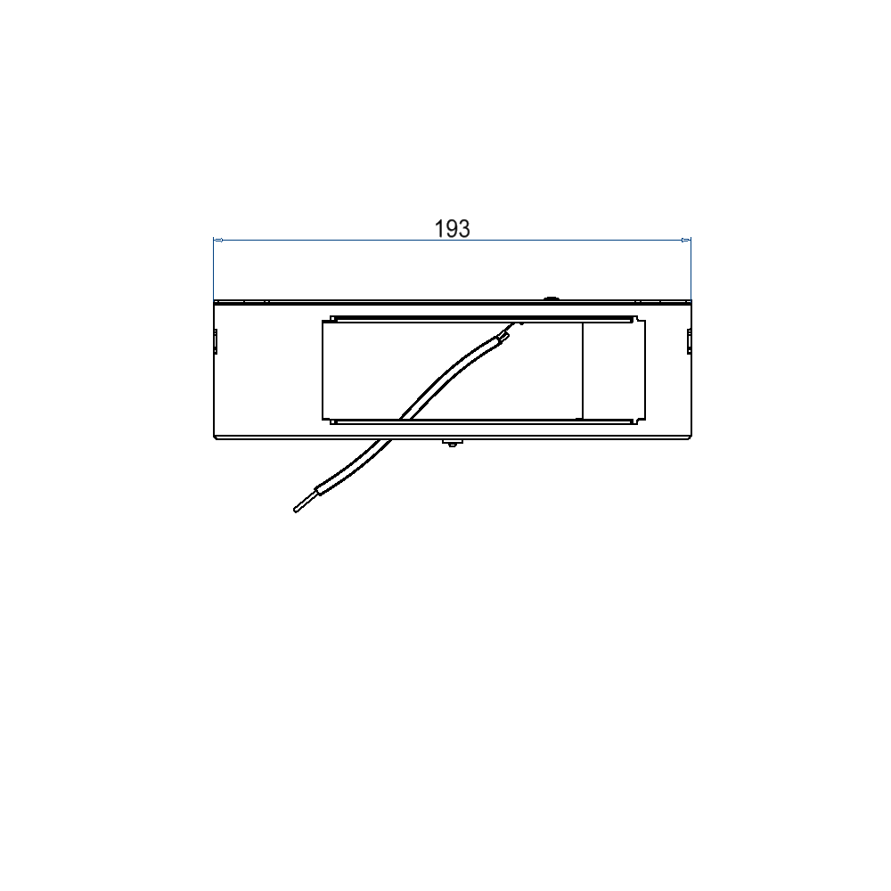 Steckdoseneinsatz für 2x3Stk. 45x45 Ausschnitte, leer