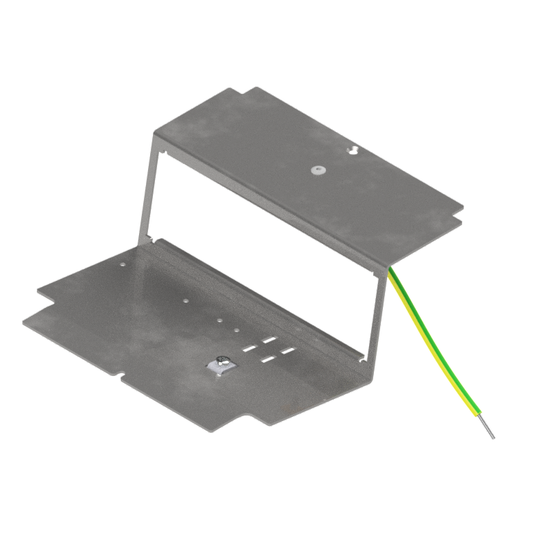 Steckdoseneinsatz mit 3x 45x45-Ausschnitten, leer