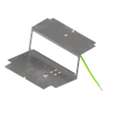 [UBD 165 185] Steckdoseneinsatz mit 3x 45x45-Ausschnitten, leer