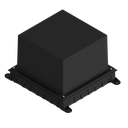 [UBD 210 250] Boîte d'encastrement plastique noir pour UBD 210, en haut: 220x220mm, en bas: 260x310mm, H: 185mm 
