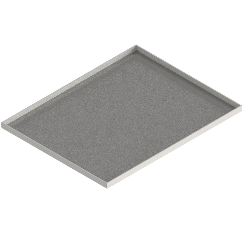 Blind-Deckel zu UBK 400 mit Kante geschlossen aus ALU 2.5mm, 15mm Vertiefung