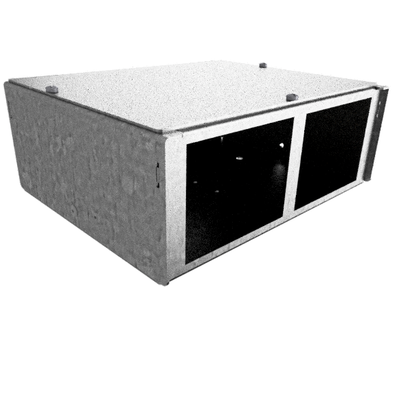 Anschlussbox für 4 FLF vertikal aus SVZ, leer