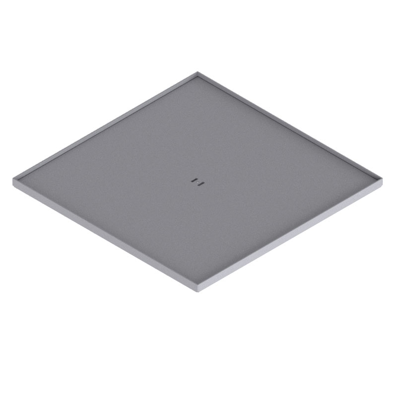 [DBK 320 050] Doppelboden-Auslass DBK 320 aus Chromstahl inkl. Blinddeckel (SVZ) mit 5mm Vertiefung und Kante