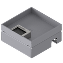 [UBD 167 252] Unterflur-Bodendose UBD 160 small aus Chromstahl inkl. Deckel mit 25mm Vertiefung und 1 Bürstenauslass