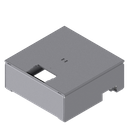 Boîte de sol UBD 210 sans bord (de protection), couvercle en 4mm AGS avec découpe