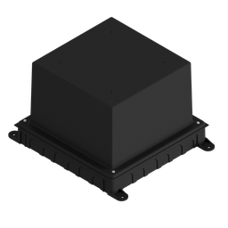[UBD 210 250] Kunststoff-Einbaubox schwarz zu UBD 210, oben: 220x220mm, unten: 260x310mm, H: 185mm