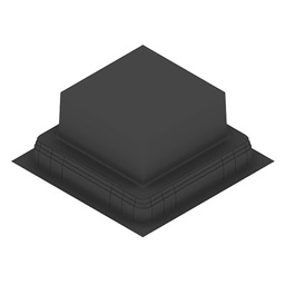 [UBD 260 284] Boîte d'encastrement plastique noir pour UBD 260, en haut: 270x270mm, en bas: 420x420mm, H: 192mm 