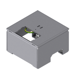 [UBD 132 001] Boîte de sol UBD 130 sans bord (de protection), couvercle avec découpe en 4mm AGS