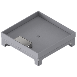 [UBD 264 251] Unterflur-Bodendose UBD 260 aus Chromstahl inkl. Deckel mit Kante, 25mm Vertiefung und 1 Schnurauslass
